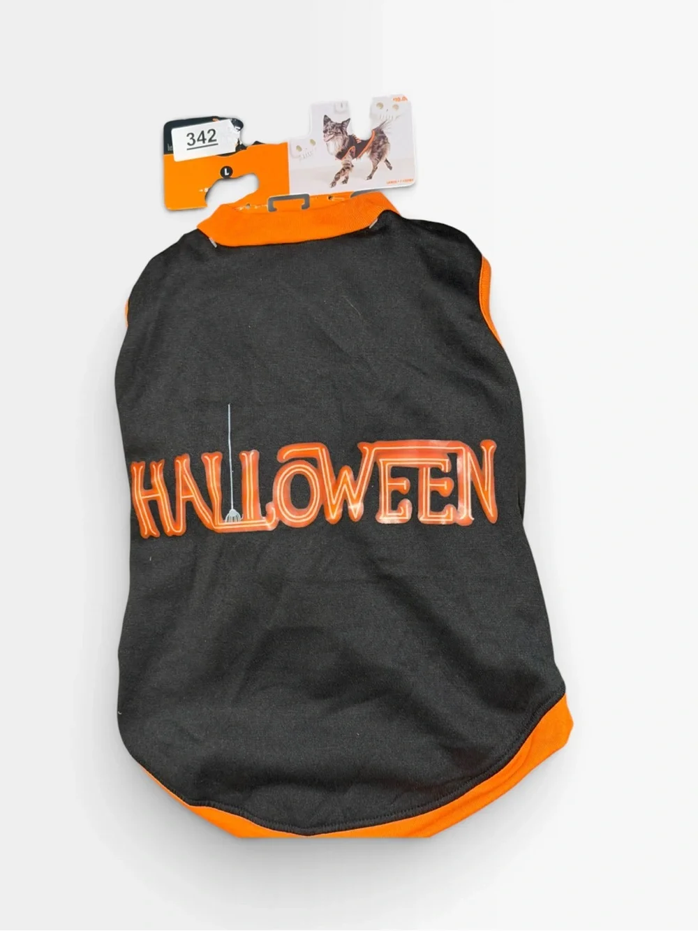 NWT Dog Costume Black Orange “Halloween” - Size Large
